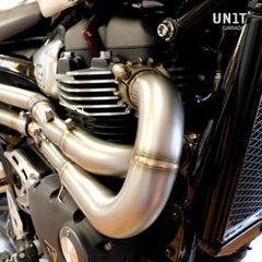 Unit Garage Headpipe Triumph without catalitic converter in inox | 3134
