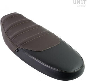 Unit Garage Seat cover in leather Black/Brown | 3137BL-BR