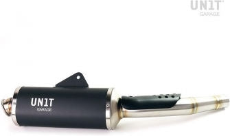 Unit Garage Black Exhaust with visible welding Ténéré 700 | 3205Tit-BL