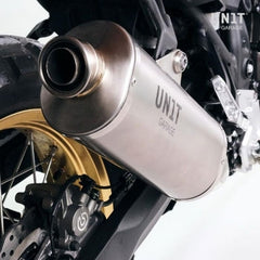 Unit Garage Exhaust in titanium with visible welding Ténéré 700 | 3205Tit
