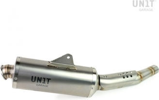 Unit Garage Exhaust in titanium with visible welding Ténéré 700 | 3205Tit