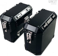 Unit Garage Pair of aluminium Panniers Atlas 40L+34L | AL1C-BL