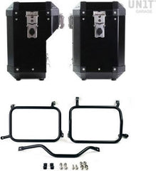 Unit Garage Pair of Atlas 47L+41L Aluminum panniers with HD Pan America | AL2C-BL-3306-BL