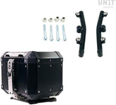 Unit Garage Atlas 36L Aluminum Top Case + Husqvarna Norden 901 Plate with support | AL3-3006-BL