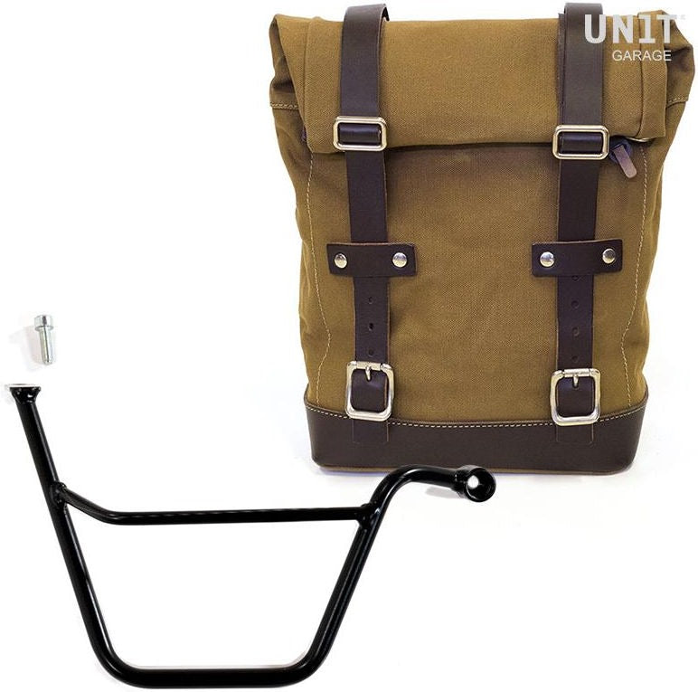 Unit Garage Side Pannier Canvas + Right Subframe Triumph T100 Bonneville (2001-2016) | U001-1005DX