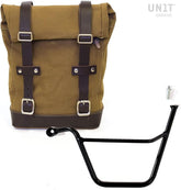 Unit Garage Side Pannier Canvas + Left Subframe Triumph Bonneville T100 (2001-2016) | U001-1005SX