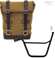 Unit Garage Side Pannier Canvas + Left Subframe Triumph Bonneville T100 (2001-2016) | U001-1005SX