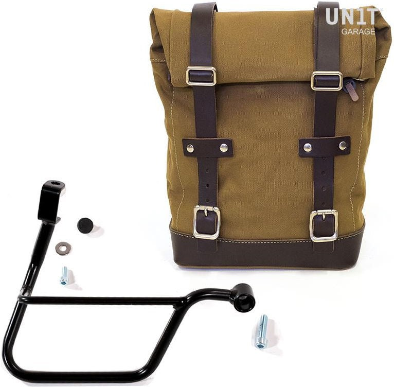 Unit Garage Side Pannier Canvas + Right Subframe Triumph T100 (2017 until now) | U001-1011DX
