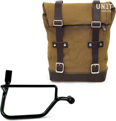 Unit Garage Side Pannier Canvas + Right Subframe Triumph Street Twin 900 (2016 until now) | U001-1017DX