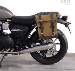 Unit Garage Side Pannier Canvas + Left Subframe Triumph Street Twin 900 (2016 until now) | U001-1017SX