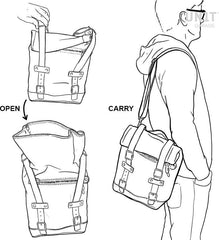 Unit Garage Side Pannier Canvas + Left Subframe R 1200 R LC | U001-2101SX