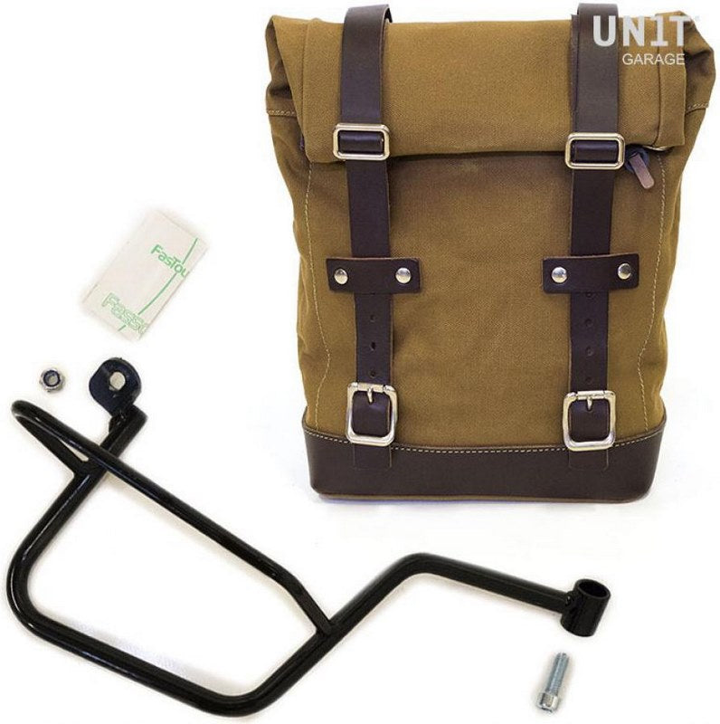 Unit Garage Side Pannier Canvas + Right Subframe Guzzi V7 | U001-2213DX