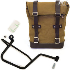 Unit Garage Side Pannier Canvas + Right Subframe Guzzi V7 | U001-2213DX