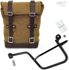 Unit Garage Side Pannier Canvas + Left Subframe Guzzi V7 | U001-2213SX