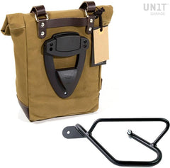 Unit Garage Side Pannier Canvas + Left Subframe Guzzi V9 Bobber | U001-2250SX
