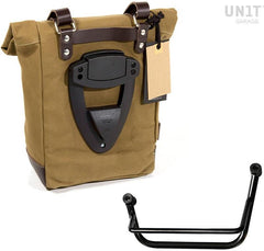 Unit Garage Side Pannier Canvas + Left Subframe Guzzi V85 TT | U001-2251SX