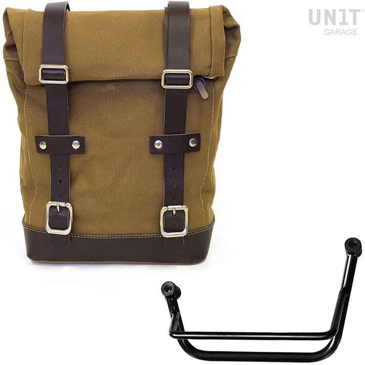 Unit Garage Side Pannier Canvas + Left Subframe Guzzi V85 TT | U001-2251SX