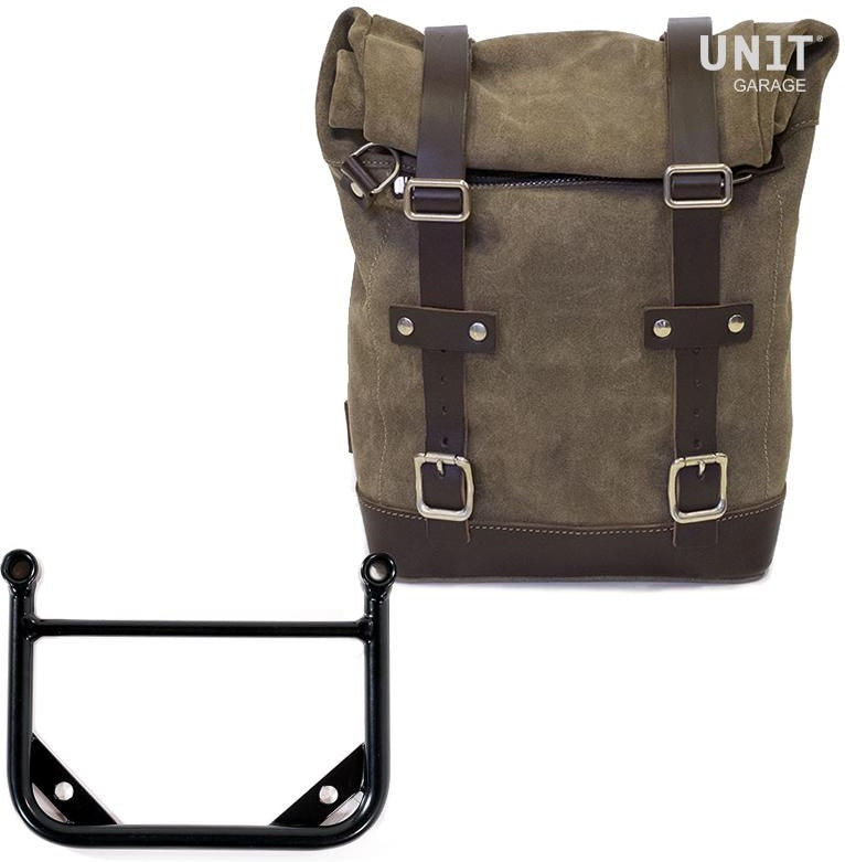 Unit Garage Side bag in split leather + Universal frame | U002-1006
