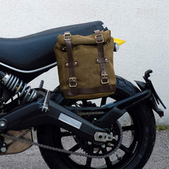 Unit Garage Waxed Suede Side Pannier + Subframe Ducati Scrambler Series | U002-1007