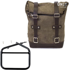 Unit Garage Waxed Suede Side Pannier + Subframe Ducati Scrambler Series | U002-1007