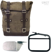 Unit Garage Waxed Suede Side Pannier + Right subframe Ducati Scrambler | U002-1007DX