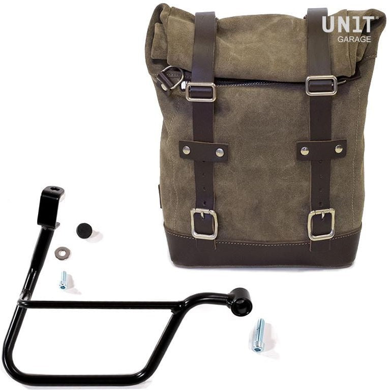 Unit Garage Waxed Suede Side Pannier + Right Subframe Triumph T100 (2017 until now) | U002-1011DX