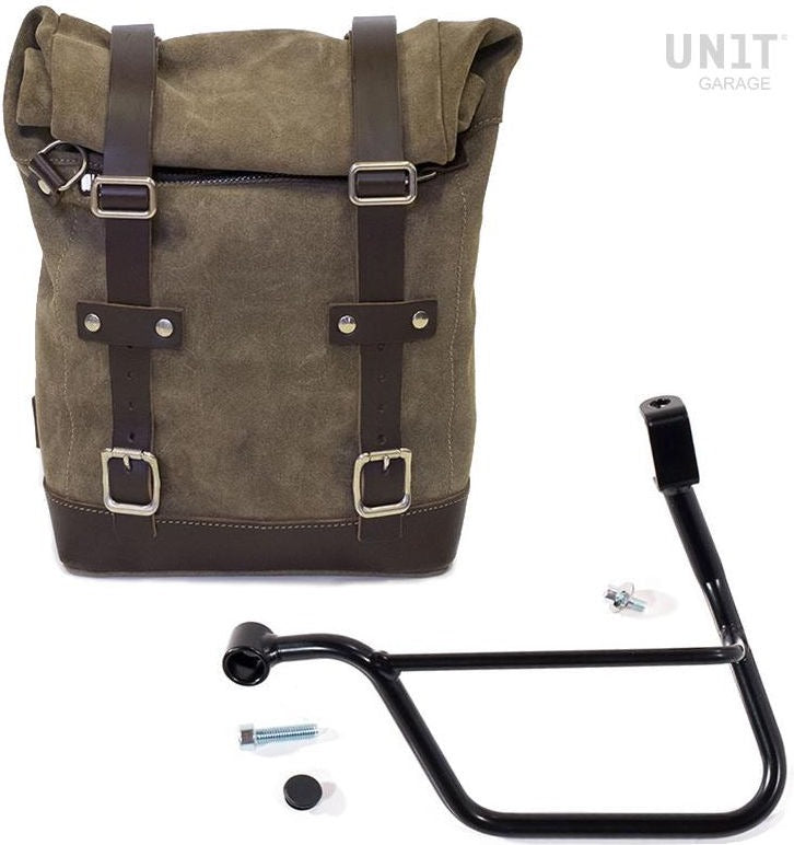 Unit Garage Waxed Suede Side Pannier + Left Subframe Triumph T100 (2017 until now) | U002-1011SX