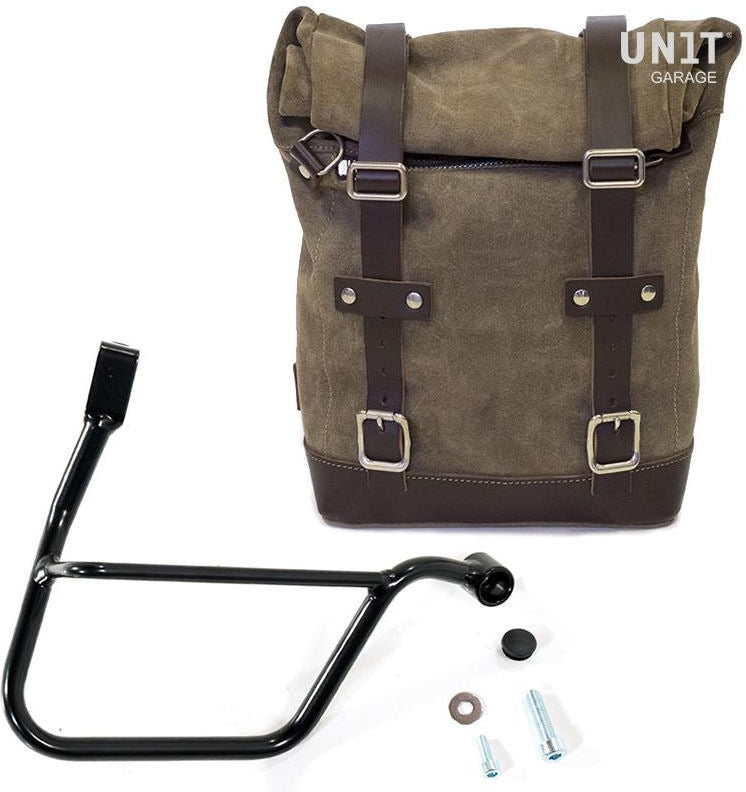 Unit Garage Waxed Suede Side Pannier + Right Subframe Triumph Street 900 Series (2017 until now) | U002-1013DX