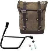Unit Garage Waxed Suede Side Pannier + Right Subframe Triumph Street 900 Series (2017 until now) | U002-1013DX