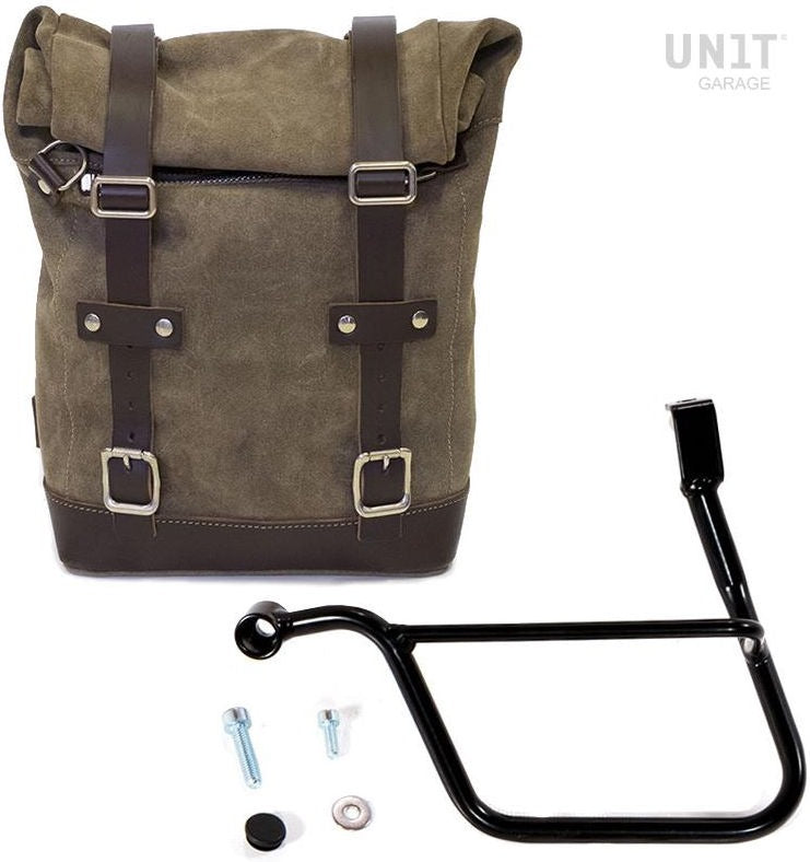 Unit Garage Waxed Suede Side Pannier + Left Subframe Triumph Street 900 Series (2017 until now) | U002-1013SX