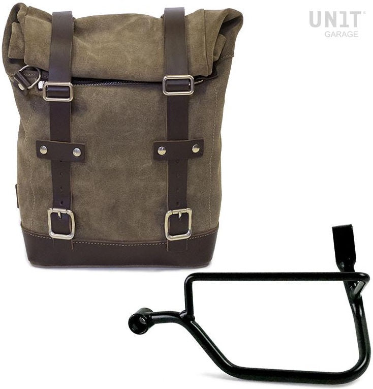 Unit Garage Waxed Suede Side Pannier + Left Subframe Triumph Street Twin 900 SX (2016 until now) | U002-1017SX