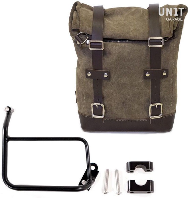 Unit Garage Waxed Suede Side Pannier + Subframe R1200 GS | U002-1229