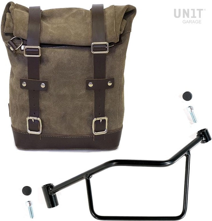 Unit Garage Waxed Suede Side Pannier + Left Subframe R 1200 R LC | U002-2101SX