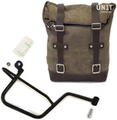 Unit Garage Waxed Suede Side Pannier + Right Subframe Guzzi V7 | U002-2213DX