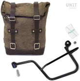 Unit Garage Waxed Suede Side Pannier + Left Subframe Guzzi V7 | U002-2213SX