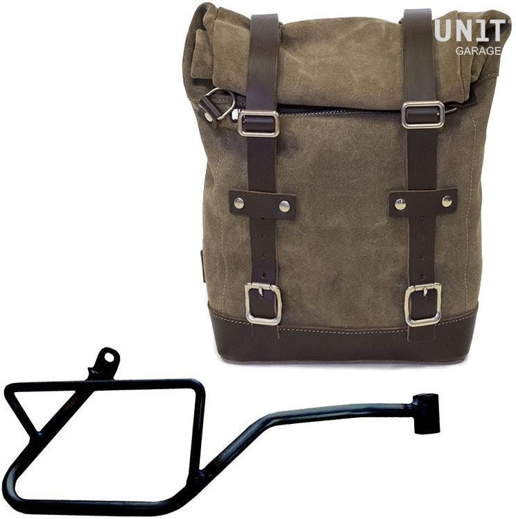 Unit Garage Waxed Suede Side Pannier + Right Subframe Guzzi V7_850 | U002-2216DX