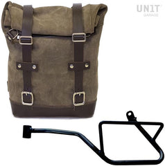 Unit Garage Waxed Suede Side Pannier + Left Subframe Guzzi V7_850 | U002-2216SX