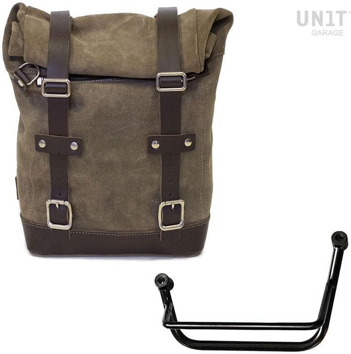 Unit Garage Waxed Suede Side Pannier + Left Subframe Guzzi V85 TT | U002-2251SX