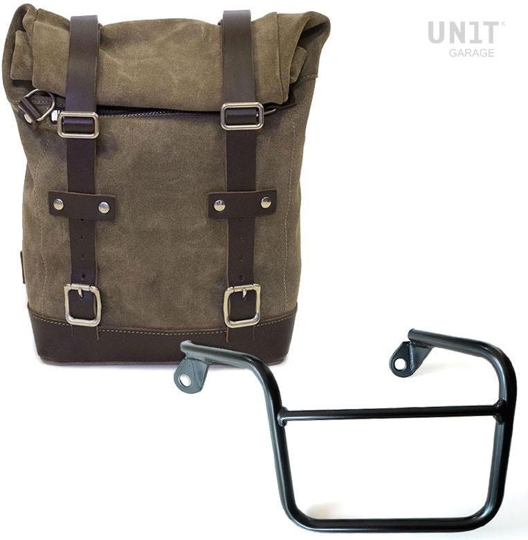 Unit Garage Waxed Suede Side Pannier + Left Subframe Mash | U002-2600SX