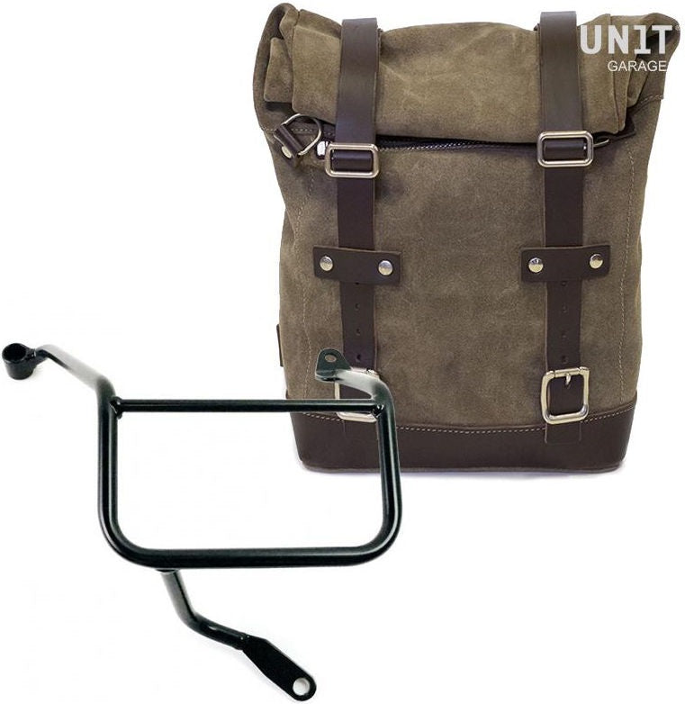 Unit Garage Waxed Suede Side Pannier + Right Subframe Yamaha | U002-3208DX