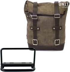 Unit Garage Waxed Suede Side Pannier + subframe Royal Enfield | U002-3800