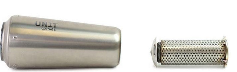 Unit Garage Silencer in Titanium with removable Db killer | COD. U021DX