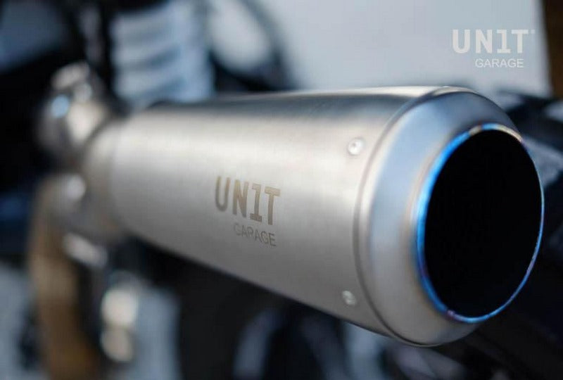 Unit Garage Silencer in Titanium with removable Db killer | COD. U021SX