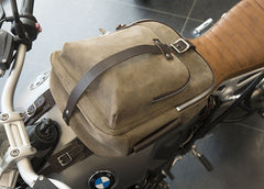 Unit Garage TANK PANNIER IN WAXED SUEDE | U033