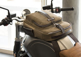 Unit Garage TANK PANNIER IN WAXED SUEDE | U033
