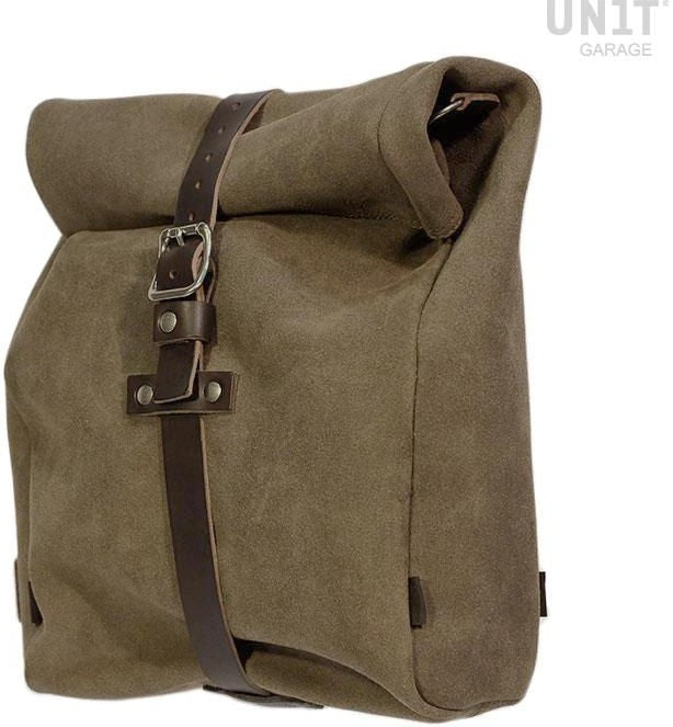 Unit Garage Gobi Waxed suede side pannier | U036