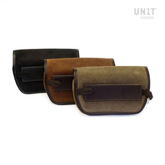 Unit Garage Handlebar bag Sahara Split leather | U038