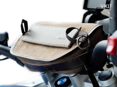 Unit Garage Handlebar bag Sahara Split leather | U038