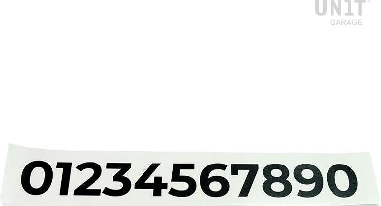 Unit Garage Number stickers | U077