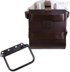 Unit Garage Carrying system in aluminum with adjustable leather front, Quick Release System and frame | U085-U000-1008